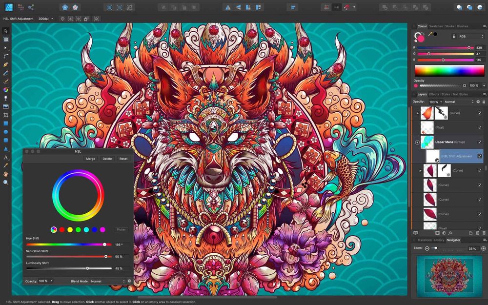 Adobe Illustrator welcomes users with an intuitive and user-friendly interface. 